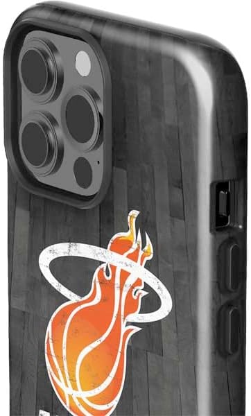 Skinit Impact Phone Case Compatible with iPhone 14 Pro Max - Officially Licensed NBA Miami Heat Hardwood Classics Design