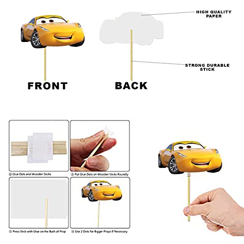 Image of Party Propz Car Theme Birthday Decoration Kit for Boys - 47 Pcs Happy Birthday Vehicle Decorations