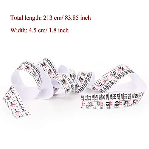 Tatuo Growth Chart Wall Labels Height Indicator Tape Ruler Growth Chart Decor Height Indicator Adhesive Ruler for Home Room Measuring(White)