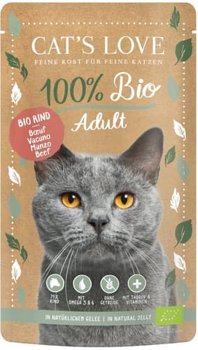CAT'S LOVE Bœuf bio ADULT (0,1 kg)