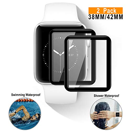 SMAPP Watch Screen Protector 42mm Series 3/2/1 (Easy Installation) [2 Pack] Scratchproof Bubble-Free Screen Film Compatible with Screen Protector 42 Series 1/Series2/Series3 42mm