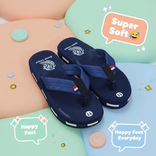 Image of Kids Soft Comfortable Flip Flop Slippers | Lightweight Cushioned Sole | Anti-Slip Casual Daily Wear.