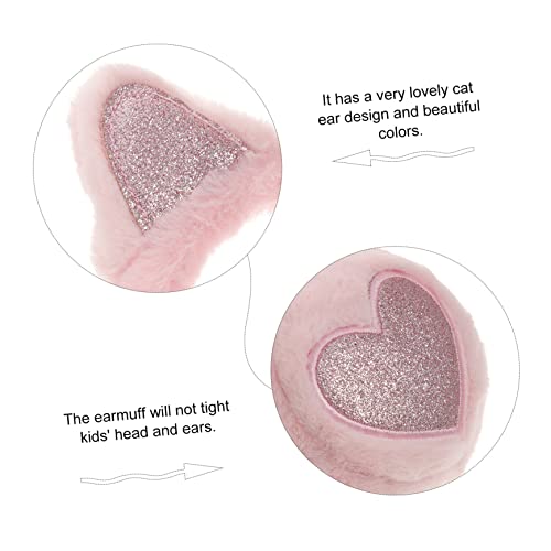 Beaupretty Cat Ear Earmuffs Plush Ear Warming Cover for Soft and Cozy Winter Ear Muffs Cute Cat Design for Cold Weather present for Birthday and Holidays4
