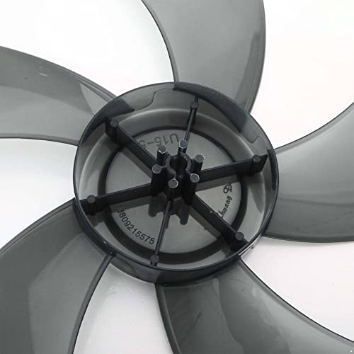 Miniatura 6 de Msemis Reemplazo Paletas De Ventilador 16 Inches Aspas De Ventilador 5 Hojas De Plástico Transparentes Accesorios De Ventiladores Ventilador De Pie Negro E One Size