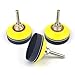 2 Inch (50mm) Hook and Loop Sanding Pad for Sanding Discs with 1/4 inches Dia Shank Drill Attachment + Soft Foam Layer Buffering Pad, 3 Pack