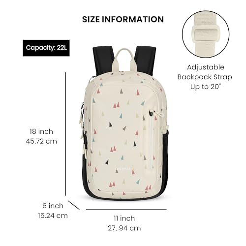 Image of Sherpani Getaway, Casual Daypack Backpacks, Laptop Backpack, 22L Travel Backpack for Men Women, Travel Gift, Fits 15'' Laptop, RFID Protection (Terrazzo)