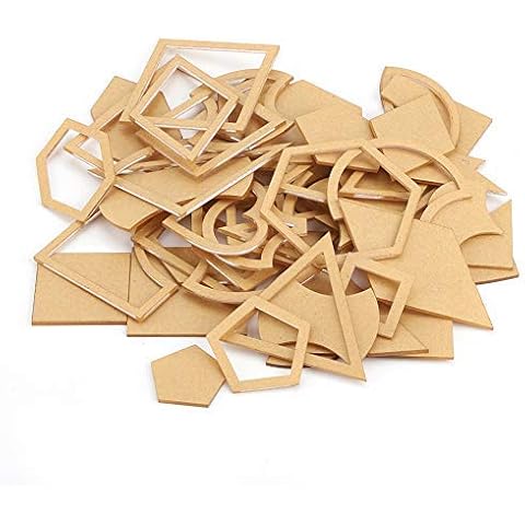 Acrylic DIY Stencil, 54pcs Quilting Rulers Templates Patchwork Tools Handmade Mixed Leather Craft Sewing Set Clear Reusable Creative Pattern Engraving Quilt for Bags Journal Painting Scrapbooking Cover