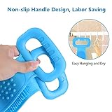 URAQT Body Brush Back Scrubber, Silicone Bath Shower Brush for Women and Man, Soft Exfoliating Body Scrubber with Massage Particles, Double-sided Use for Remove Dirt and Massage, Extended 29 inches - Image 4