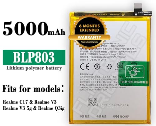 Image of BLP803 Battery for Realme 7i / A53 / V3 Battery with 6 Month Warranty**** (V41)