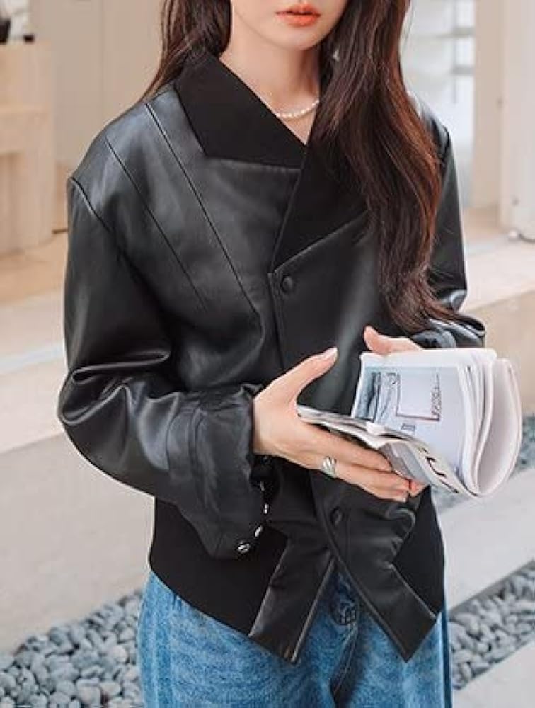 レザージャケット・コート LIGHT LEATHER JACKET Amazon | [リーフラワー] レザージャケット レディース ライト