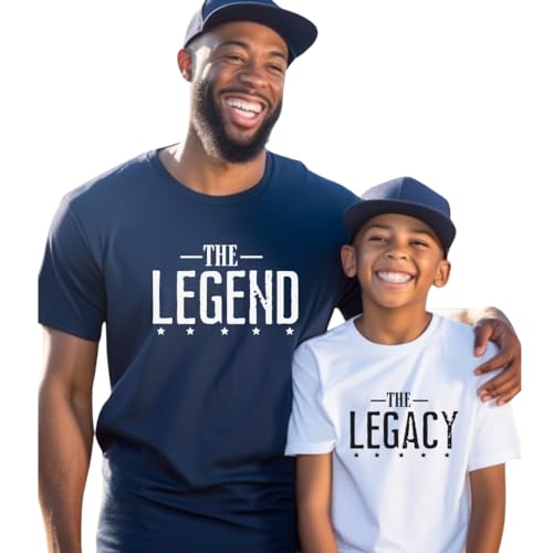 Legend And Legacy Shirts, Gifts From Baby Boy or Girl, Matching Tees For Father And Newborn Son, Daddy Daughter Coordinating Outfits, Father Son T-Shirts, Daddy And Me Apparel