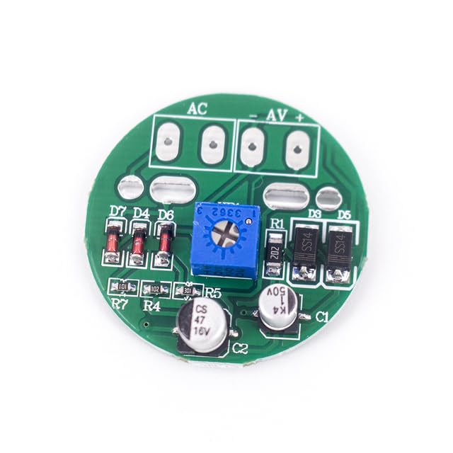 AEsmart - 35mm Panel VU Meter 500VU with Green Backlight sound pressure meter+VU level audio meter DC/AC 6-12𝖵 input (AC DС 6-12𝖵 Board)