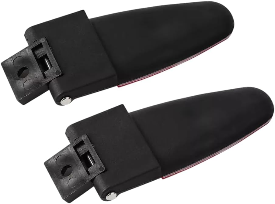 2 All Glass Rear Door Hinges with Hardware 103528-100XL/100LE Fits for LEER Truck Cap