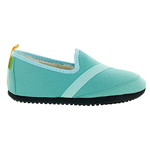 FITKICKS Active Slippers for Women (Medium: 7-8, Turquoise)