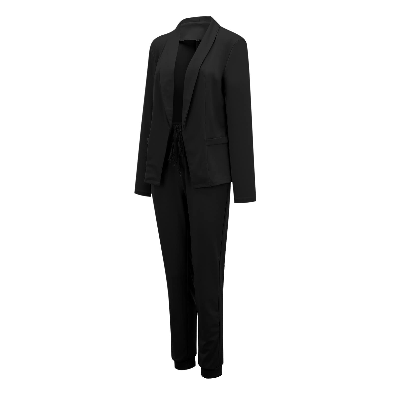 Damen Business Anzug Set Hosenanzug Blazer Hose Zweiteiler Slimfit Streetwear Damen Anzug Damenanzug Mode 2 Stück Set Hosenanzug für Damen