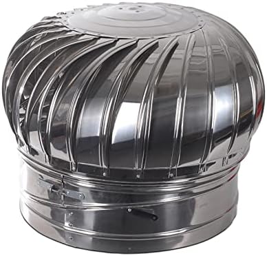 304 Stainless Steel Chimney Spinner Cowl - Waterproof & Windproof Fireplace Cap, Easy to Install Roof Turbine Ventilator, Improves Indoor Air Quality, Rotating Ventilation Solution