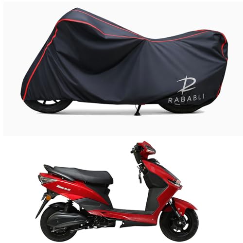 Image of Waterproof Bike Body Cover Compatible for | Benling Falcon | Taffeta Fabric, Red Piping Design, Bottom Elastic Fit | Dustproof, Sun UV & Rain Protection for All Bikes