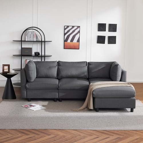 Refined Modernes Design, Polstermöbel, Sofa, Dreisitzer-Sofa, Wohnzimmersofa,L-förmiges Ecksofa – Bild 5