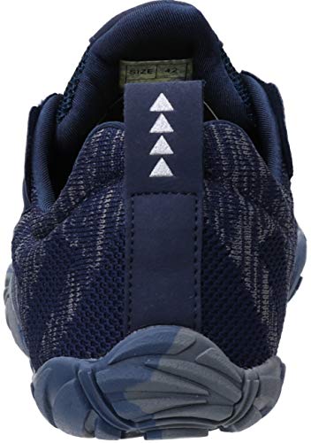 Image of WHITIN Men's Trail Running Shoes Minimalist Barefoot 5 Five Fingers Wide Width Toe Box Gym Workout Fitness Low Zero Drop Size Male Parkour Road Sport Breathable Beach