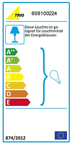 Trio Leuchten Deckenleuchte rostfarbig, Glas alabasterfarbig champagner 608100224 - 3