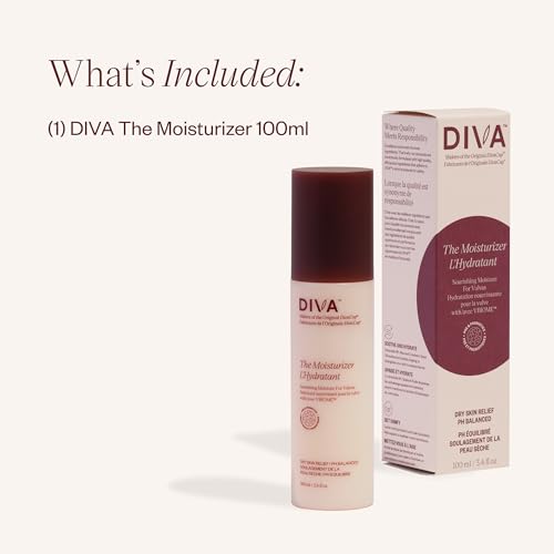 Image of DIVA Moisturizer - Gentle & Luxe Texture - Fragrance-Free & Plant-Based Formula to Instantly Prevent Itchiness - Helps Support Moisture Barrier & Healthier Microbiome - 100 mL