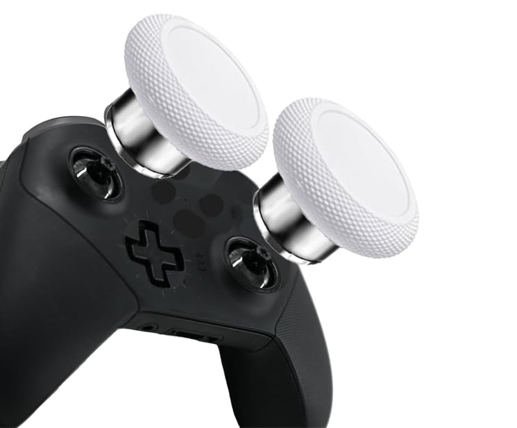 Image of 2 in 1 Short Metal Thumbsticks Replacement for Elite Series 2 Core Controllers, Replacement Thumbsticks for Xbox Elite Series 2 Controllers(White)