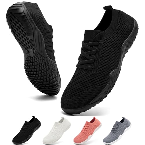 Women Barefoot Shoes Tennis Running Slip on Sneakers Breathable Gym Walking Minimalist Cross-Trainer Ladies Slipper