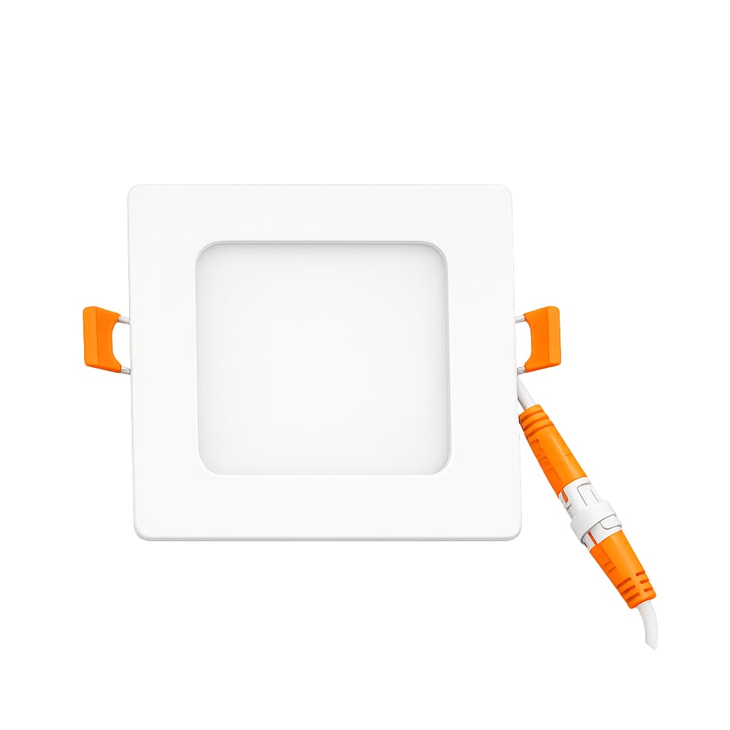 MAK-LITE Square LED Slim Panel Light for Ceiling | Recessed Downlight | Energy Saving LED Ceiling Light | Indoor Lighting for Home, Office, Kitchen, Bedroom and Commercial Use-image-46