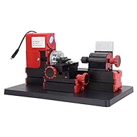 Mini Drehbank, Motorisierte Mini-Drehscheibe breiter Drehscheibe aus Metall schnelle und stabile Betriebsgeschwindigkeit für die Verarbeitung von Holztechnik-Kunststoffen