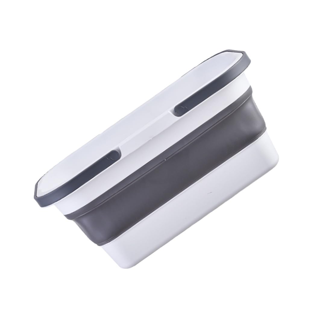 YARNOW Secchio con Manico Resistente da 15l Pieghevole in Plastica Pp Portatile Non Deformabile per Mop per Pulizie Domestiche e Picnic