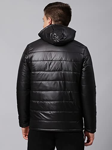 Image of Dennis Lingo Men's Polyester Regular Full Sleeves Solid Puffer Jacket - Lightweight, And Water-Resistant, Casual Winterwear