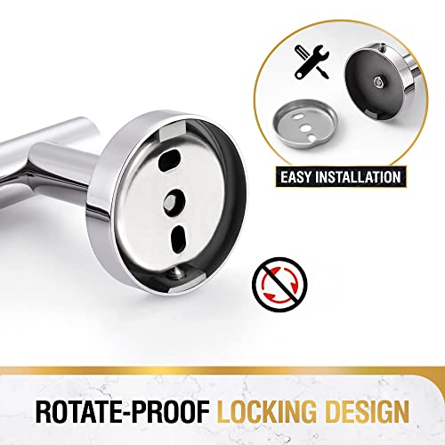 Hitslam Chrome 31.6 Inch Towel Bar For Bathroom, Sus304 Stainless Steel Bathroom Towel Rack Wall Mounted thumb #4