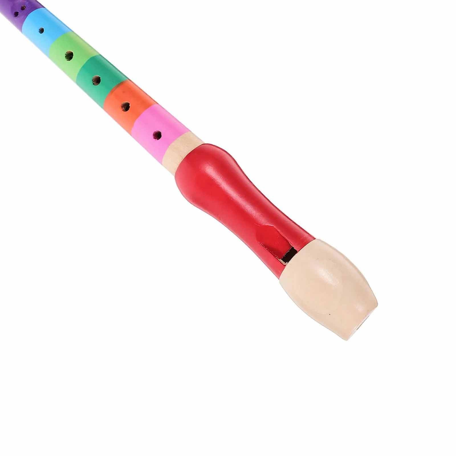 Anfänger Blockflöte 8-Loch-Sopranblockflöte Mit Hoher Tonhöhe Musikinstrument Holz Leicht Zu Spielen Für Anfänger Farbenfrohes Design