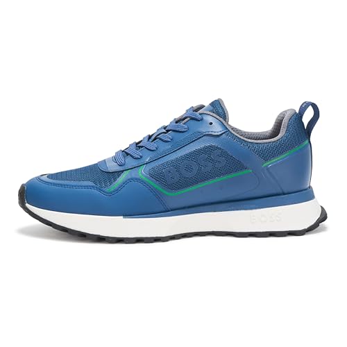 Image of BOSS Men's Big Logo Mesh Mix Lace Up Sneaker