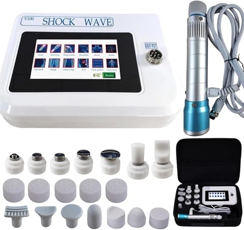 Extracorporeal Shock Wave Machine Shockwave Therapy Machine for Joint, Muscle, Shoulders, Waist Pain Relief, Extracorporeal Shockwave Therapy ESWT for E-D Treatment with 11 Massage Head