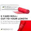 THERABAND Resistance Bands 6 Yard Roll, Red, Medium Latex Band for Strength Training, Upper & Lower Body Exercise, Physical Therapy, Core Workouts, Rehab & Home Fitness