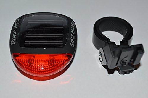 Bicycle Red 2 LED Super Bright Solar Power Energy Bike Rear Lamp Tail Light