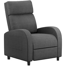 Homall Recliner Chair, Recliner Sofa for Adults, Recliners Home Theater Seating with Lumbar Support, Reclining Sofa Chair for Living Room Fabric, Grey