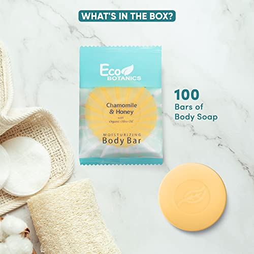Eco Botanics Travel-Size Hotel Body Bar Soap, 0.89 Oz (Case Of 100) #TOP2
