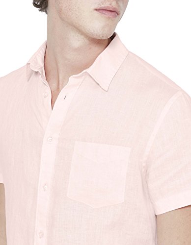 Celio LACARA Camisa Casual, Beige (Rose Pale), L para Hombre