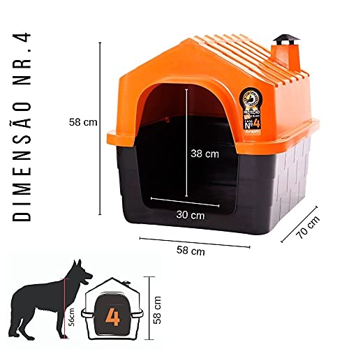 Dura Pet Casa de Cachorro DuraHouse N.4 Laranja