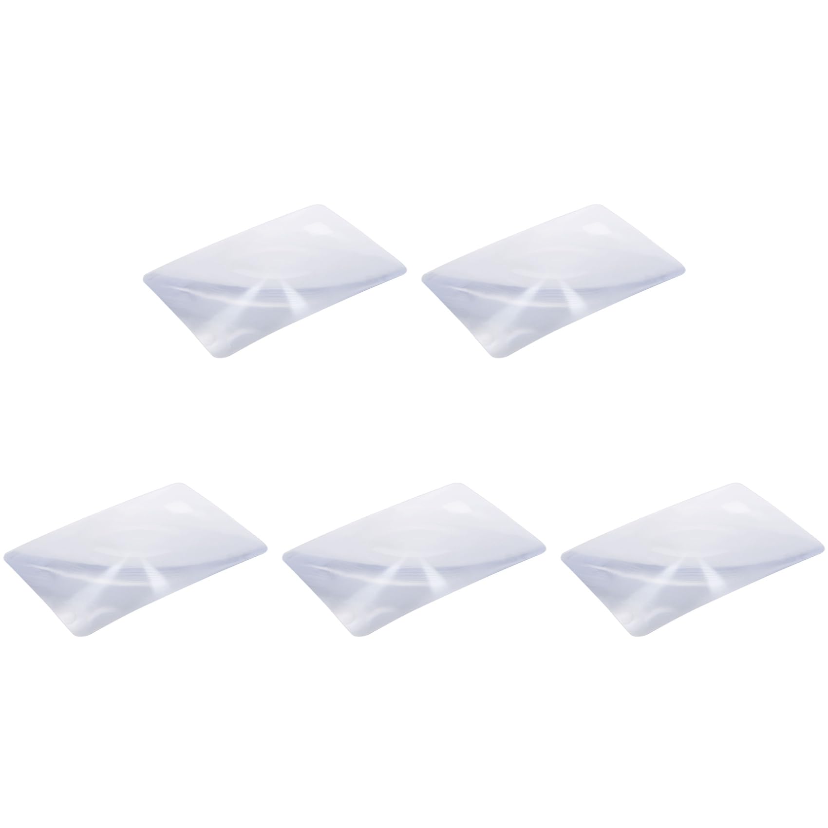 Jnchdghwa 5pcs Magnifier Fresnel Lens Page 3X Magnifying Sheet 180X120X0.5mm