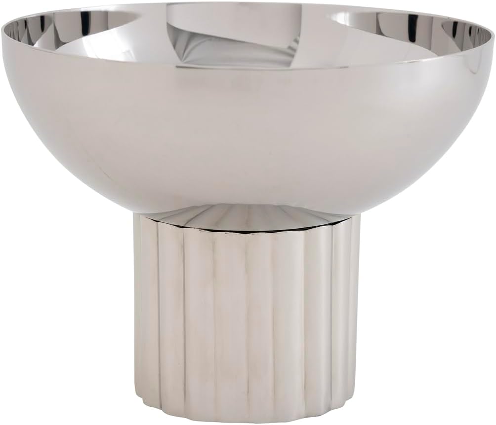 Godinger Gilded Stainless Steel Nut Bowl – Decorative Fluted Snack Dish for Nuts, Candy, Olives – Modern Tabletop Accent & Giftware