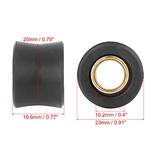 FFIERCE CYCLE 10mm Inner Diameter Rear Shock Absorber Cushion Rubber Ring for Motorcycles Bikers Off-road Riding Protect