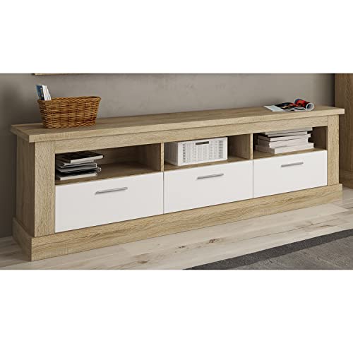 JUANIO Mueble TV de Color Roble Cambrian
