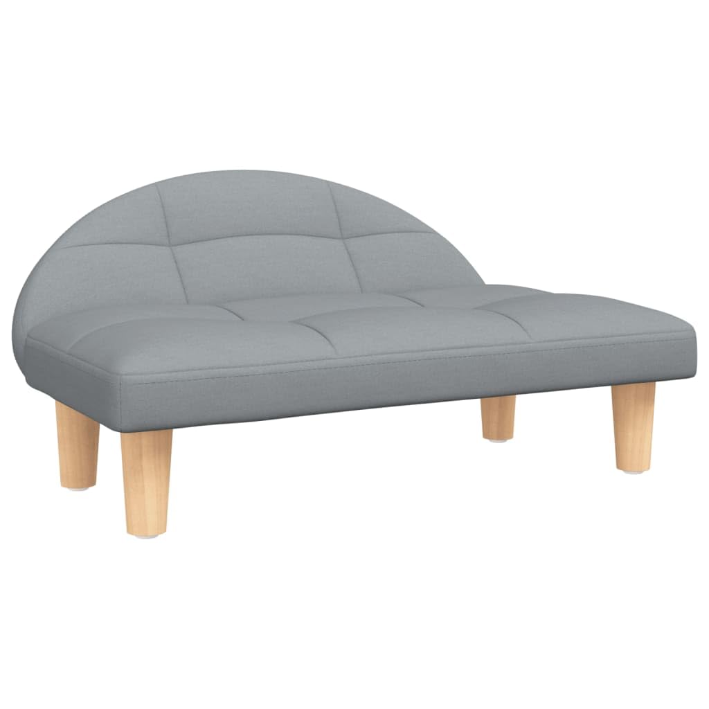 Homgoday Łóżko dla psa z tkaniny jasnoszare 70 x 52 x 30 cm, legowisko dla psa dla zwierząt domowych i kota struktura łóżka dla psów produkt dla zwierząt domowych i zwierząt