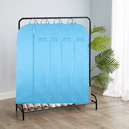 Image of Global Trade Wedding Lehenga Gown Long Dress Garment Cover Bags 72 inch with 8 inch Gusset. Wedding Dress Lehenga Long Dress Storage Bag Made of non woven fabric with front Zip.(Pack of 1) (Sky Blue)
