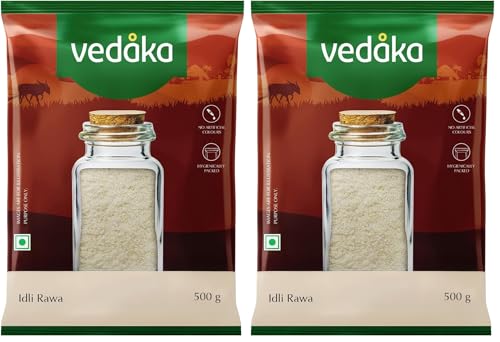 Image of Amazon Brand - Vedaka Idli Rawa 500 g (Pack of 2)