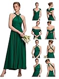 Ever-Pretty Multiway Bridesmaid Dress Maxi Dress with Bandeau Infinity Evening Gown Dark Green S