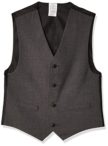 Chaps Boys' Big Formal Suit Vest, Charcoal Heather, X-Small (6/7) #TOP21